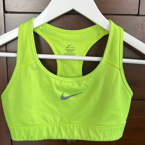 Neon Nike Sports bra size small